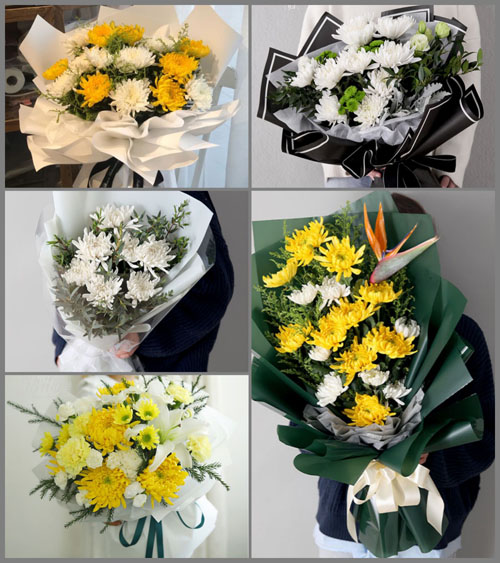 贵州六盘水水城县蟠龙镇布寨村白事花束代送
